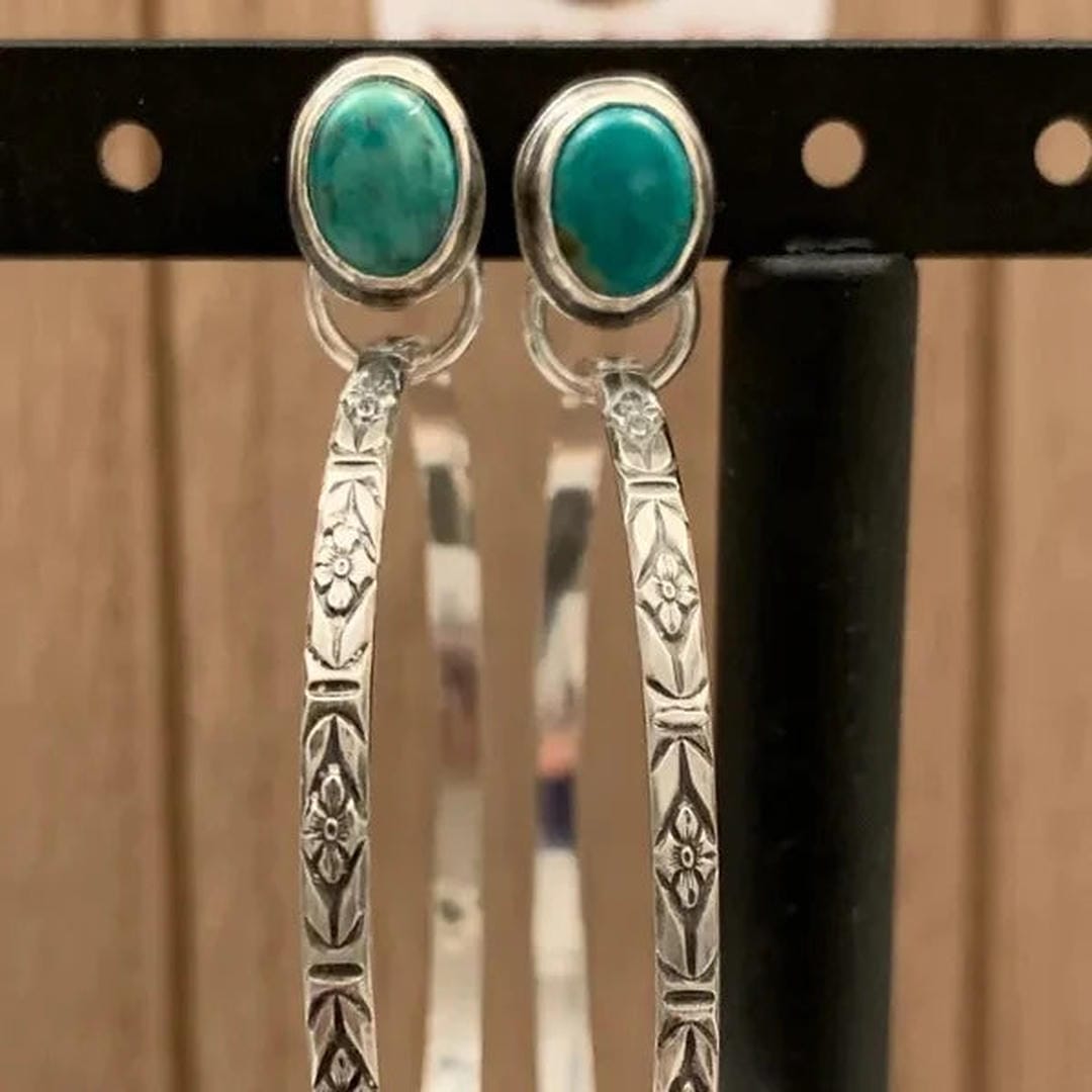 Boho Retro Onyx Oorbellen