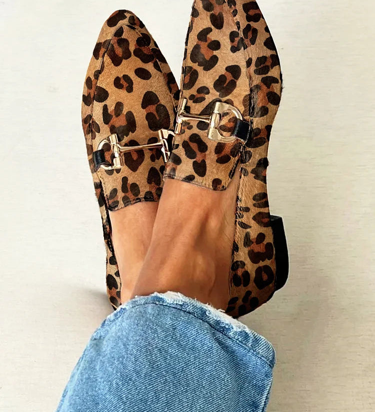 Gia - Elegante Leoparden Mocassins