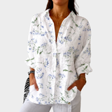 Rosette | Luchtige Kleurrijke Bedrukte Blouse