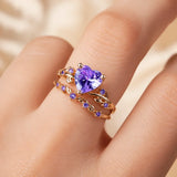 Stralende Gouden Hart Ring