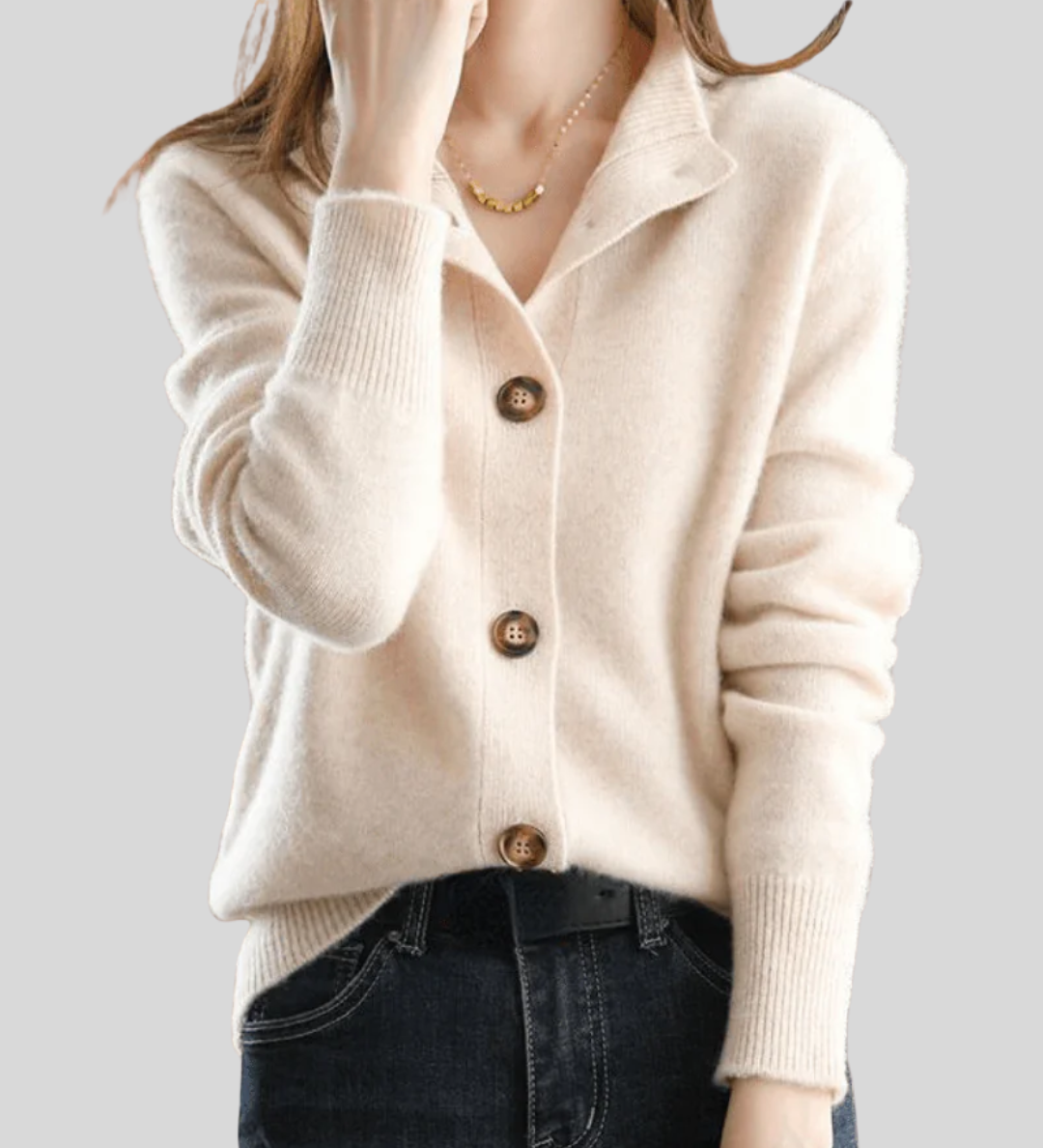 Claire | Retro Stijl Kasjmier Cardigan