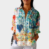 Antoinette | Luchtige Kleurrijke Bedrukte Blouse