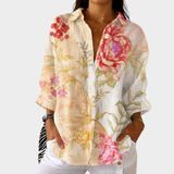 Irène | Luchtige Kleurrijke Bedrukte Blouse