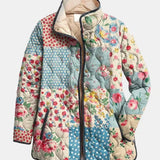 Zarae | Elegante Gequiltede Jas met Bloemenprint voor Dames