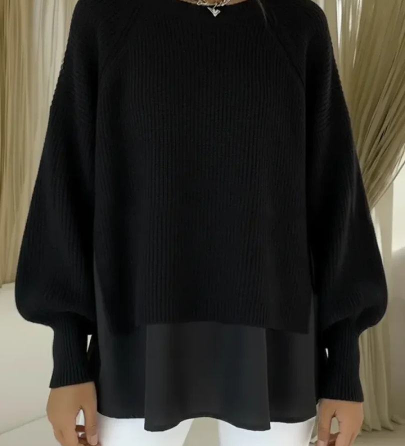 Teuntje | Trui met gelaagde look