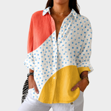 Brigitte | Luchtige Kleurrijke Bedrukte Blouse