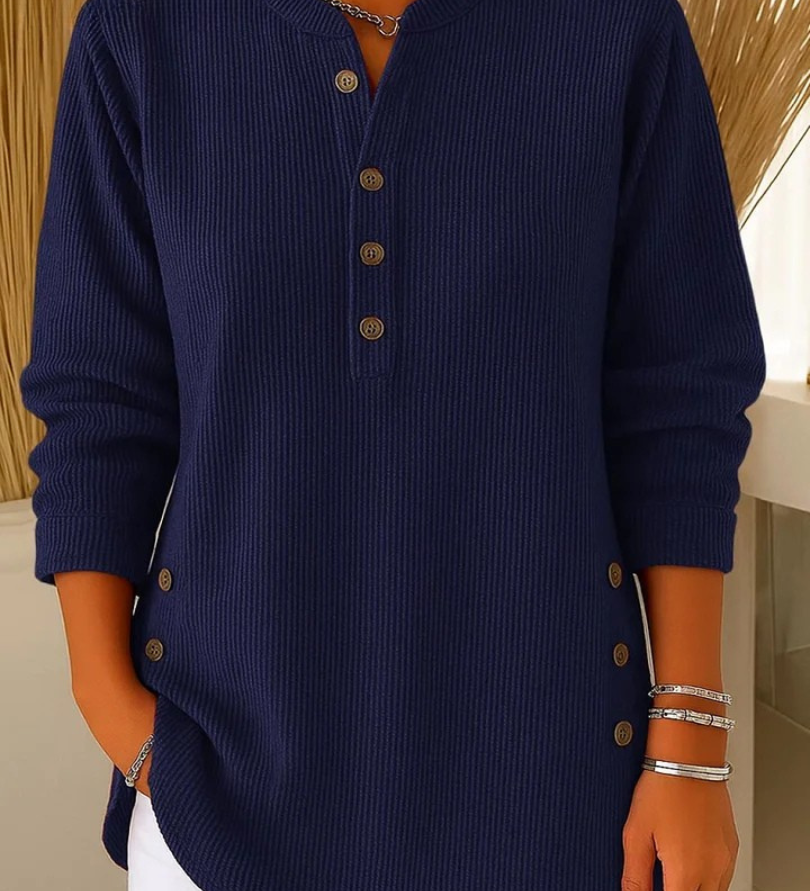 Mieke | Henley-tuniek met knopen