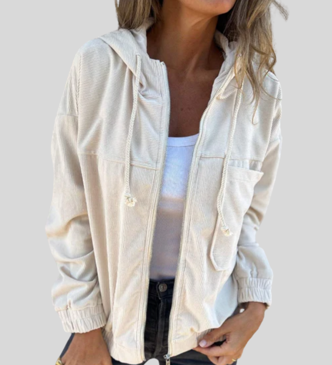 Mabel | Soft Gilet met Rits