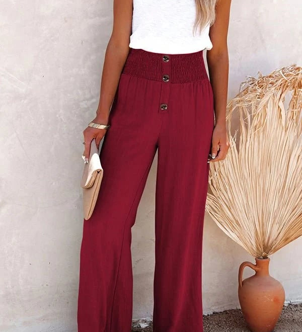 Riana - Hoge Taille Relaxed Broek