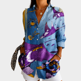 Linda | Oceaan Dromen Kunst Blouse