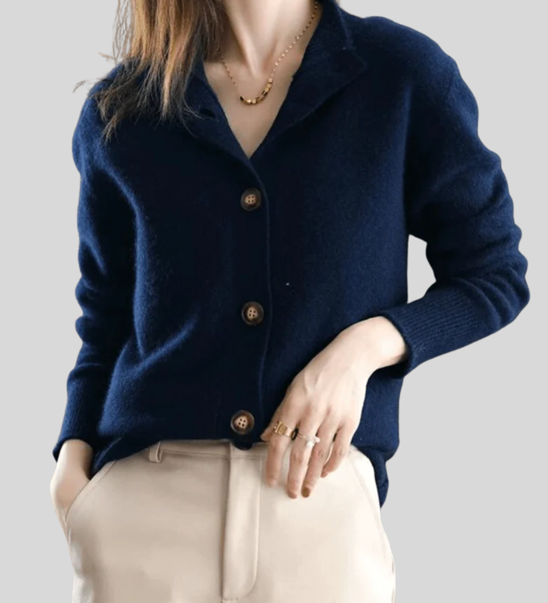 Claire | Retro Stijl Kasjmier Cardigan