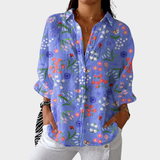 Stéphanie | Luchtige Kleurrijke Bedrukte Blouse
