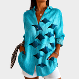 Henriette | Oceaan Drift Straal Blouse