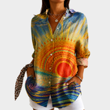 Christiane | Stralende Zonsondergang Blouse