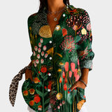 Pierrette | Middernacht Tuin Statement Blouse