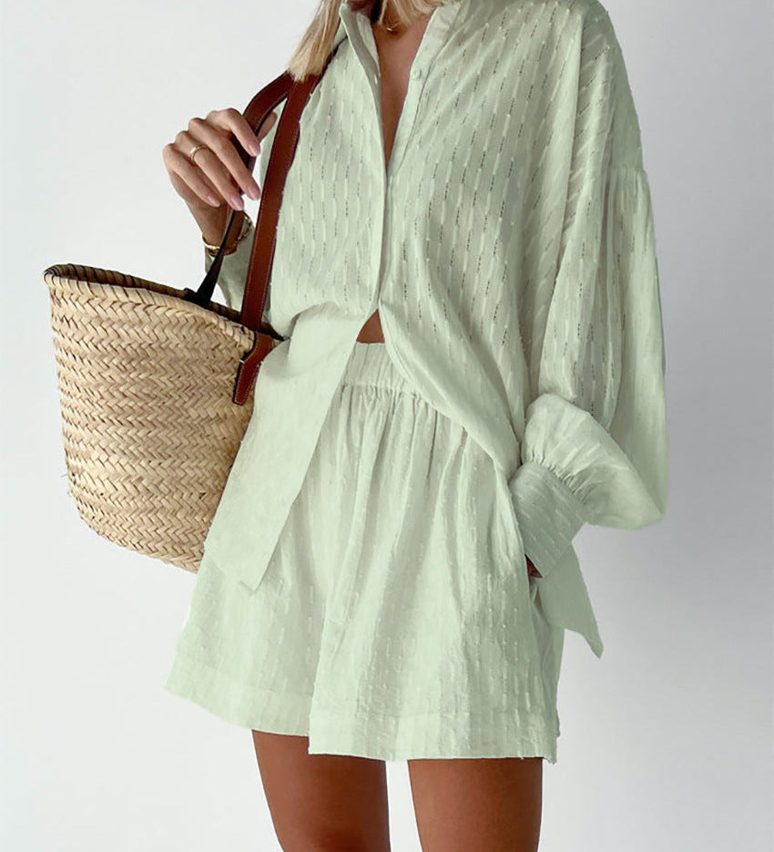 Elizabeth - Set van Blouse en Lichte Shorts