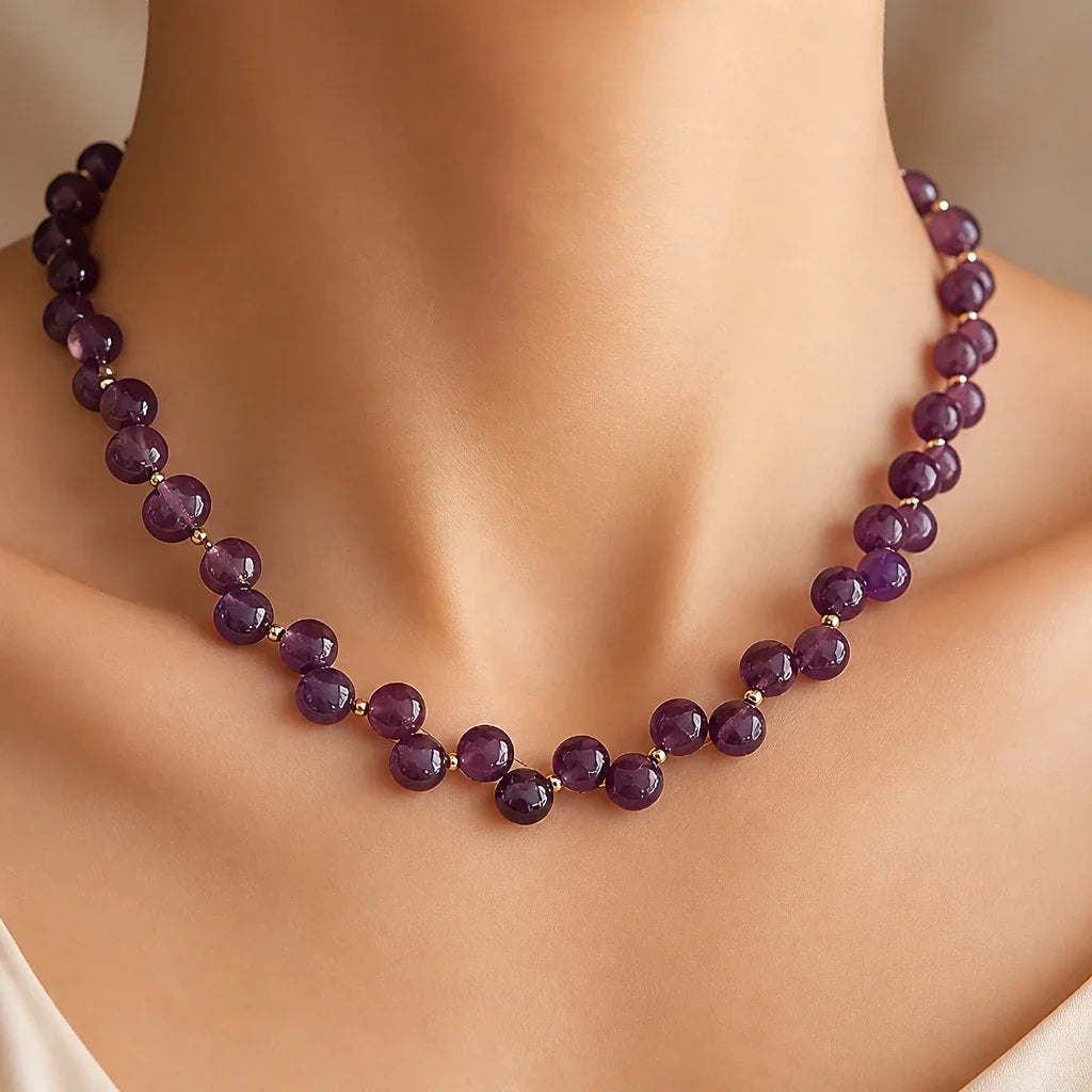 Amethist Kralenketting