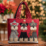 Handgemaakte Tas – Schnauzer-trio