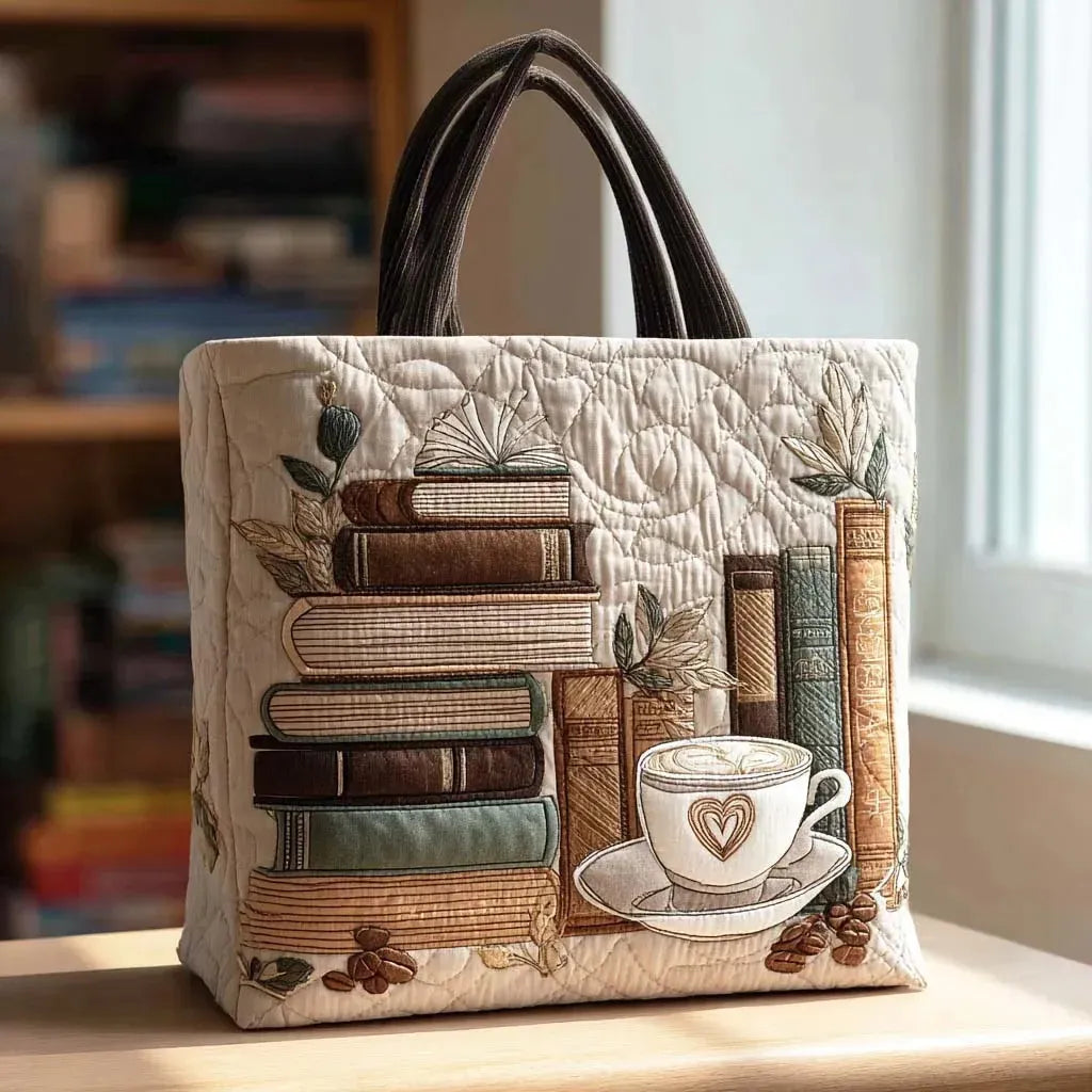 Handgemaakte Tas – Boek en Koffie