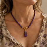 Geometrische Hangerketting met Kralenaccenten