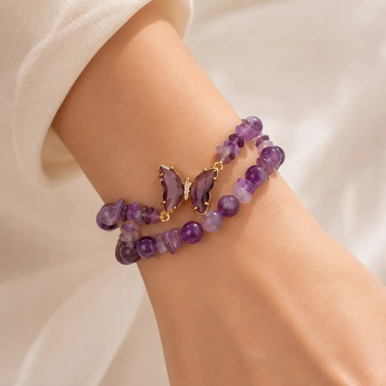 Vlinder Bedelarmband Set