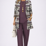 Erna | Elegantes dreiteiliges Damenset
