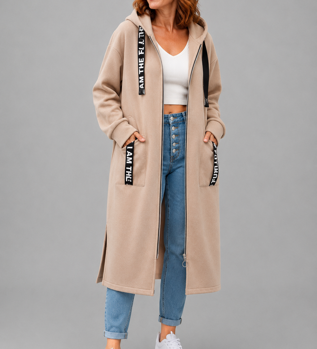 Sophie Oversized Damesmantel met Capuchon