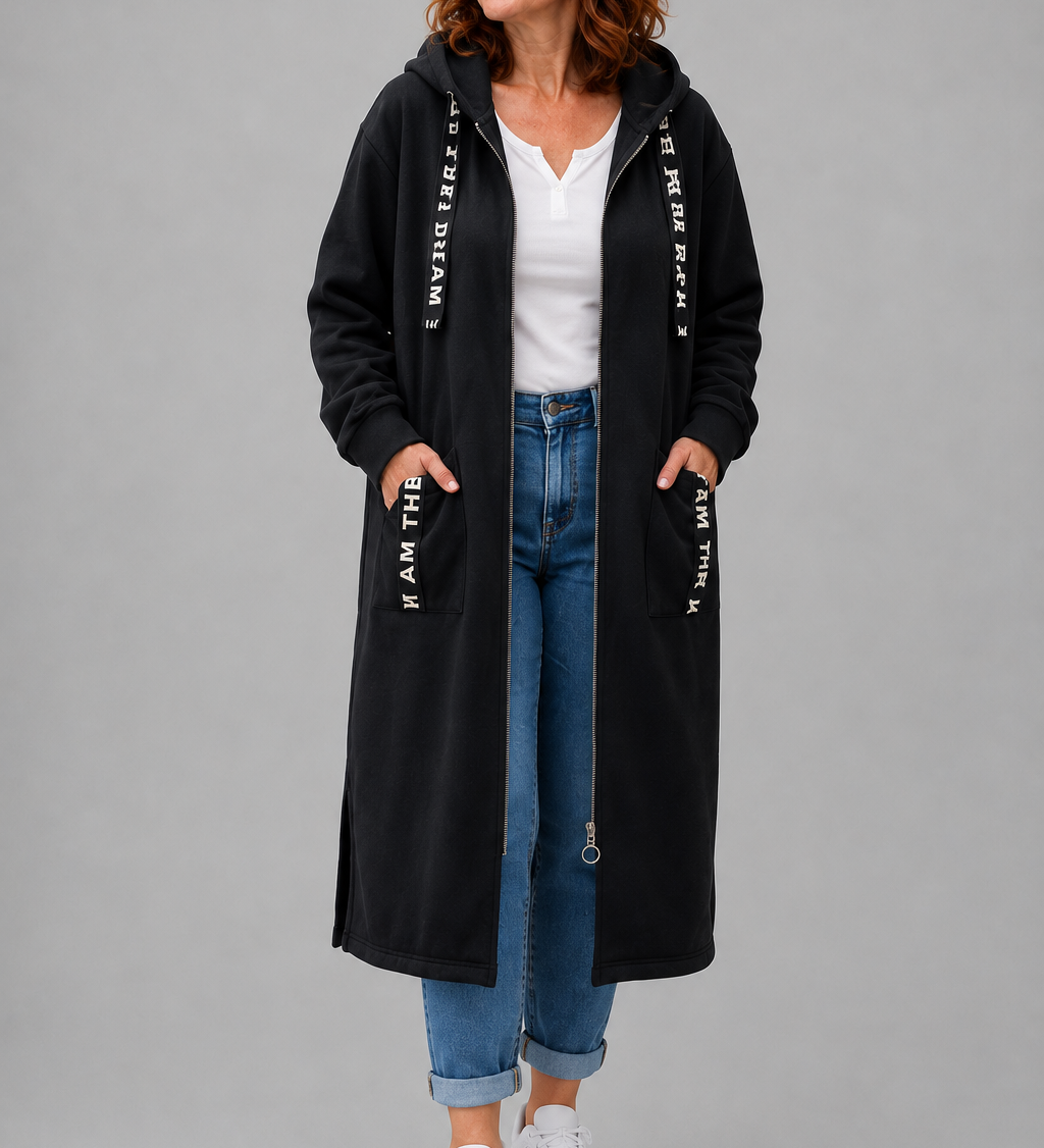 Sophie Oversized Damesmantel met Capuchon