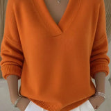 Sanne | Comfortabele Trui met V-Hals