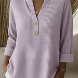Aaltje | Top met Henley-knopen