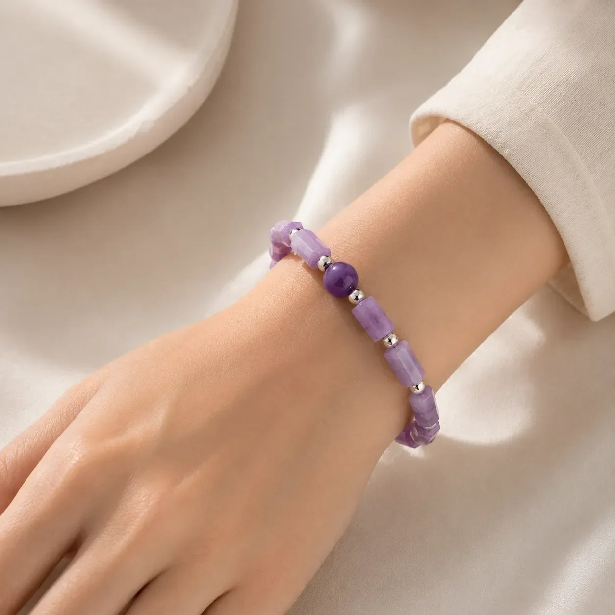 Amethist Kralenarmband