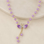 Amethist Ketting met Zwanenhanger