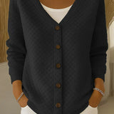 Bente | Gewatteerd Vest met Knopen