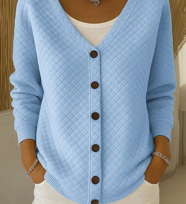 Karin | Gewatteerd vest met knoopsluiting