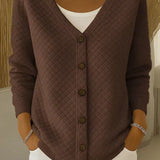 Bente | Gewatteerd Vest met Knopen
