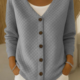 Bente | Gewatteerd Vest met Knopen