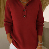 Saskia | Polo Trui met V-Hals