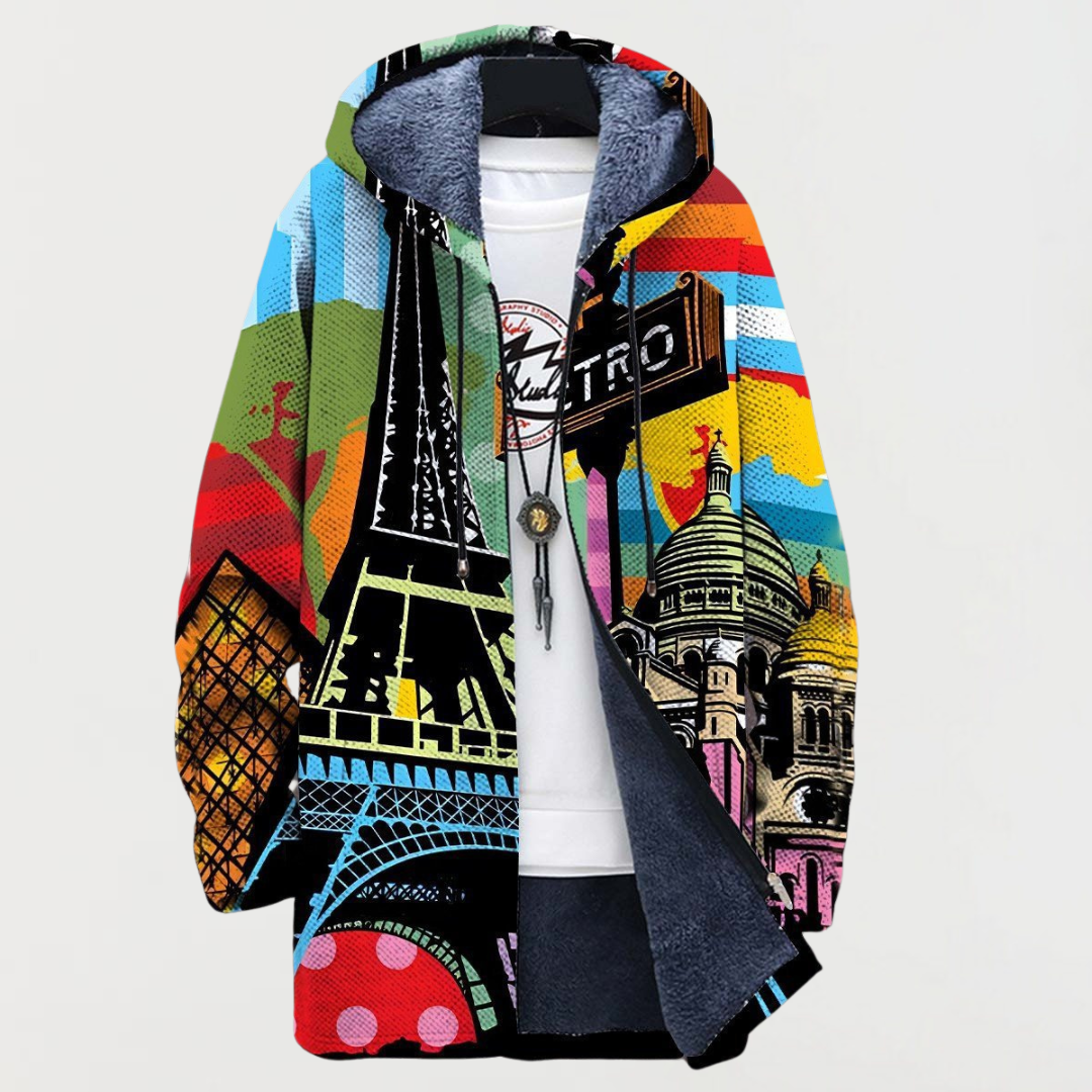 Jamie | Gevoerde Jas met Urban Print