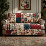 Bloemen Patchwork Gequilte Bankhoes – Petra