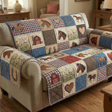Paard Patchwork Gequilte Bankhoes – Frederique