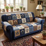 Rustiek Bloemen Patchwork Gequilte Bankhoes – Cornelia