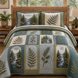 Bosvaren & Waterval Gequilte Bedsprei Set