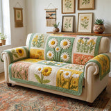 Boho Madeliefjes Patchwork Gequilte Bankhoes – Marloes