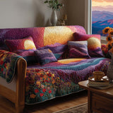 Boho Landschap Gequilte Bankhoes – Sjaan