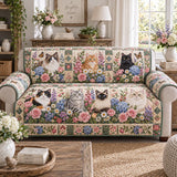 Bloemen & Katten Samenzijn Gequilte Bankhoes – Zaza