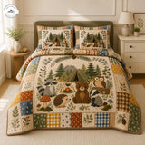 Bos Woodland Dieren Gequilt Bedset TG66