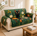 Zwarte Kat & Botanische Tuin Gequilte Bankhoes – Floortje