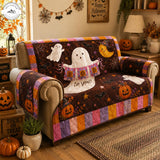 Halloween Spook & Pompoen Gequilte Bankhoes – Yolanda