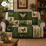 Vintage Groene Vlinder & Botanisch Gequilte Bankhoes – Harmke