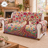 Levensboom met Bloemen Gequilte Bankhoes – Kim